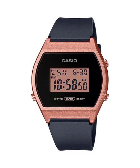 relógio casio visor digital LW-204-1A rosê Único