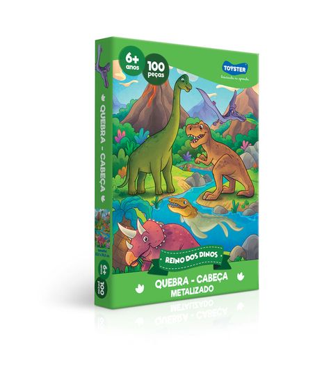 Quebra-Cabeça 200 Peças - Puzzle Batalha dos Dinossauros - Grow