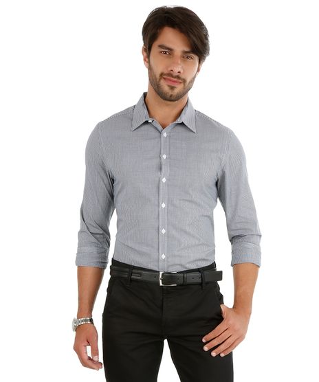 Camisa-Slim-Xadrez-Preta-7982501-Preto_1