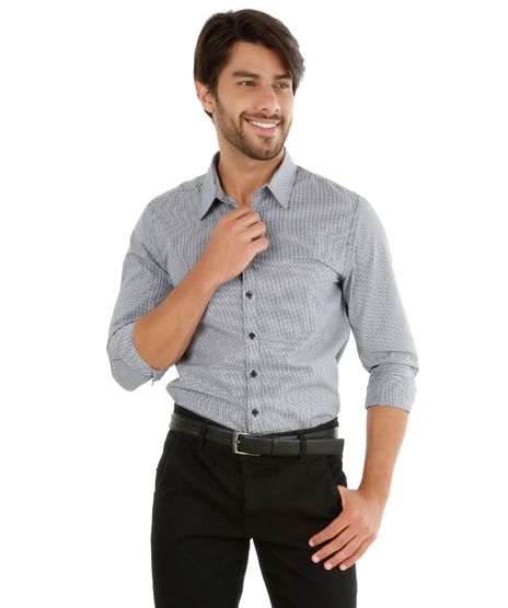 Camisa-Slim-Xadrez-Preta-8139550-Preto_1