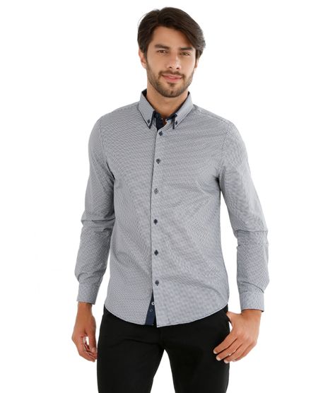 Camisa-Slim-com-Mini-Print-Azul-Marinho-8139558-Azul_Marinho_1