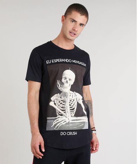 Camiseta-Masculina--Esperando-Mensagem-do-Crush--Manga-Curta-Gola-Careca-Preta-9307570-Preto_1