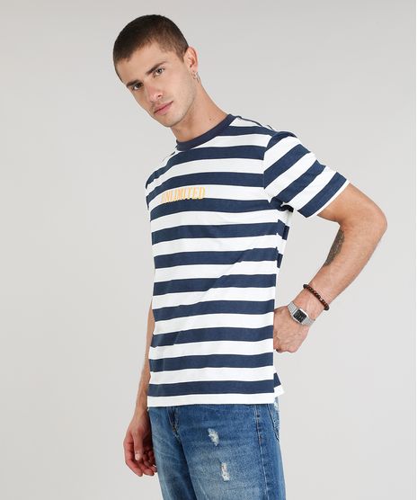Camiseta-Masculina--Unlimited--Listrada--Manga-Curta-Gola-Careca-Azul-Marinho-9307577-Azul_Marinho_1