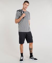 Camiseta-Masculina-com-Linho-e-Bolso-Manga-Curta-Gola-Careca-Cinza-Mescla-9248987-Cinza_Mescla_3