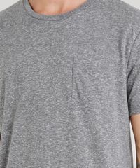 Camiseta-Masculina-com-Linho-e-Bolso-Manga-Curta-Gola-Careca-Cinza-Mescla-9248987-Cinza_Mescla_4