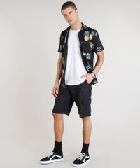 Camiseta-Masculina-com-Linho-e-Bolso-Manga-Curta-Gola-Careca-Branca-9248987-Branco_3