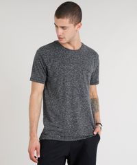 Camiseta-Masculina-com-Linho-e-Bolso-Manga-Curta-Gola-Careca-Cinza-Mescla-Escuro-9248987-Cinza_Mescla_Escuro_1