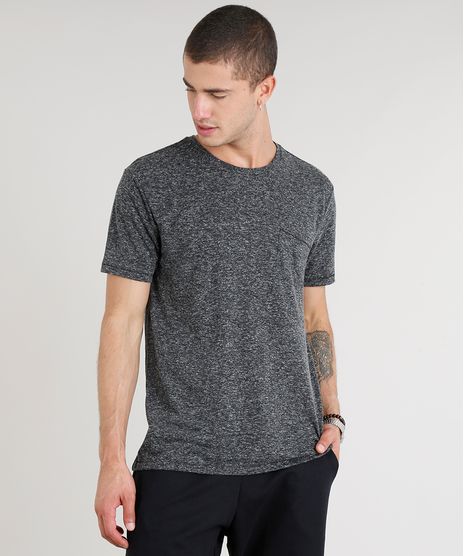 Camiseta-Masculina-com-Linho-e-Bolso-Manga-Curta-Gola-Careca-Cinza-Mescla-Escuro-9248987-Cinza_Mescla_Escuro_1