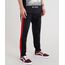 Calca-Masculina-Jogger-em-Moletom-com-Listras-Laterais-Preta-9312600-Preto_1