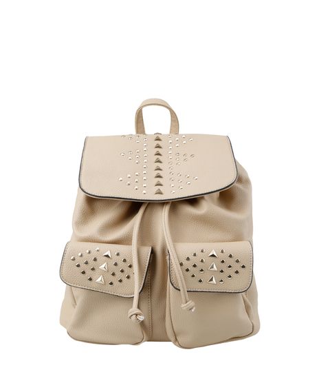 Mochila-com-Tachas-Bege-Claro-8045448-Bege_Claro_1