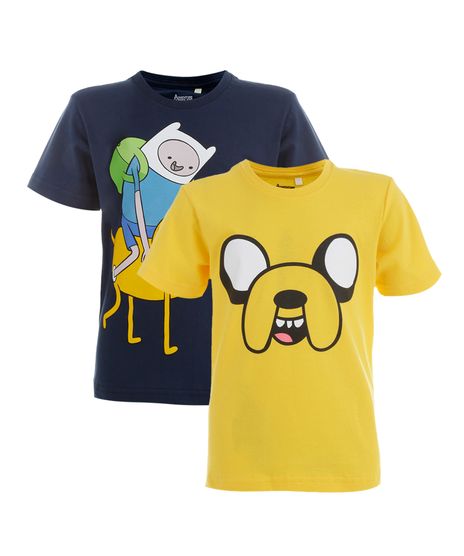 Kit-de-2-Camisetas-Hora-de-Aventura-Multicor-8250659-Multicor_1