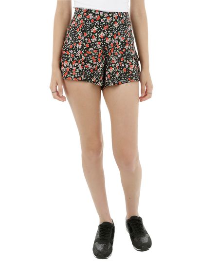 Short-Floral-com-Babados-Preto-8036693-Preto_1 Short-Floral-com-Babados-Preto-8036693-Preto_1