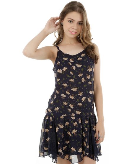 Vestido-Floral-com-Renda--Azul-Marinho-8036699-Azul_Marinho_1