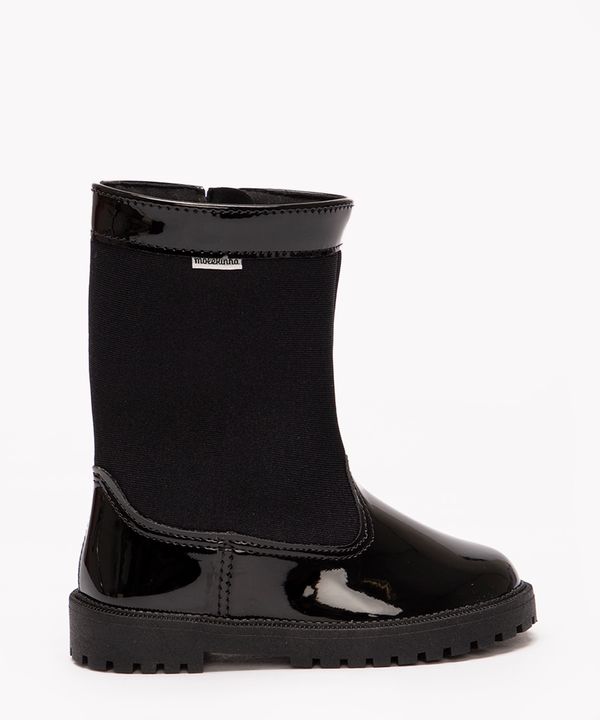 bota infantil cano longo molekinha preto 18