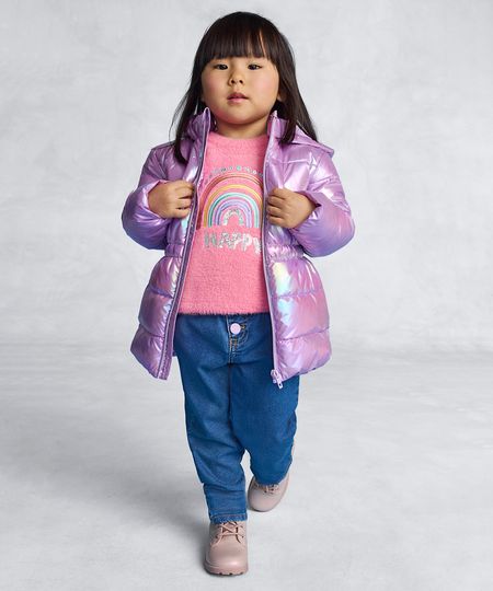 suéter infantil de chenille arco iris pink 1 suéter infantil de chenille arco iris pink 1