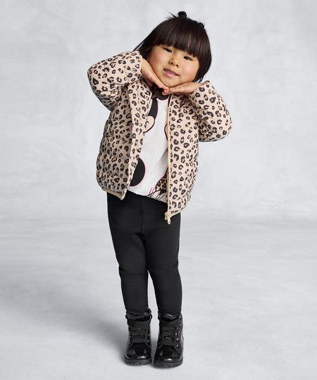 jaqueta infantil puffer com capuz animal print bege 1 jaqueta infantil puffer com capuz animal print bege 1
