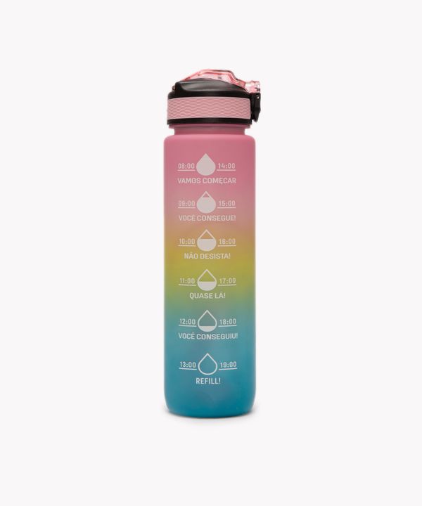 garrafa squeeze tie dye 1L colorida Único
