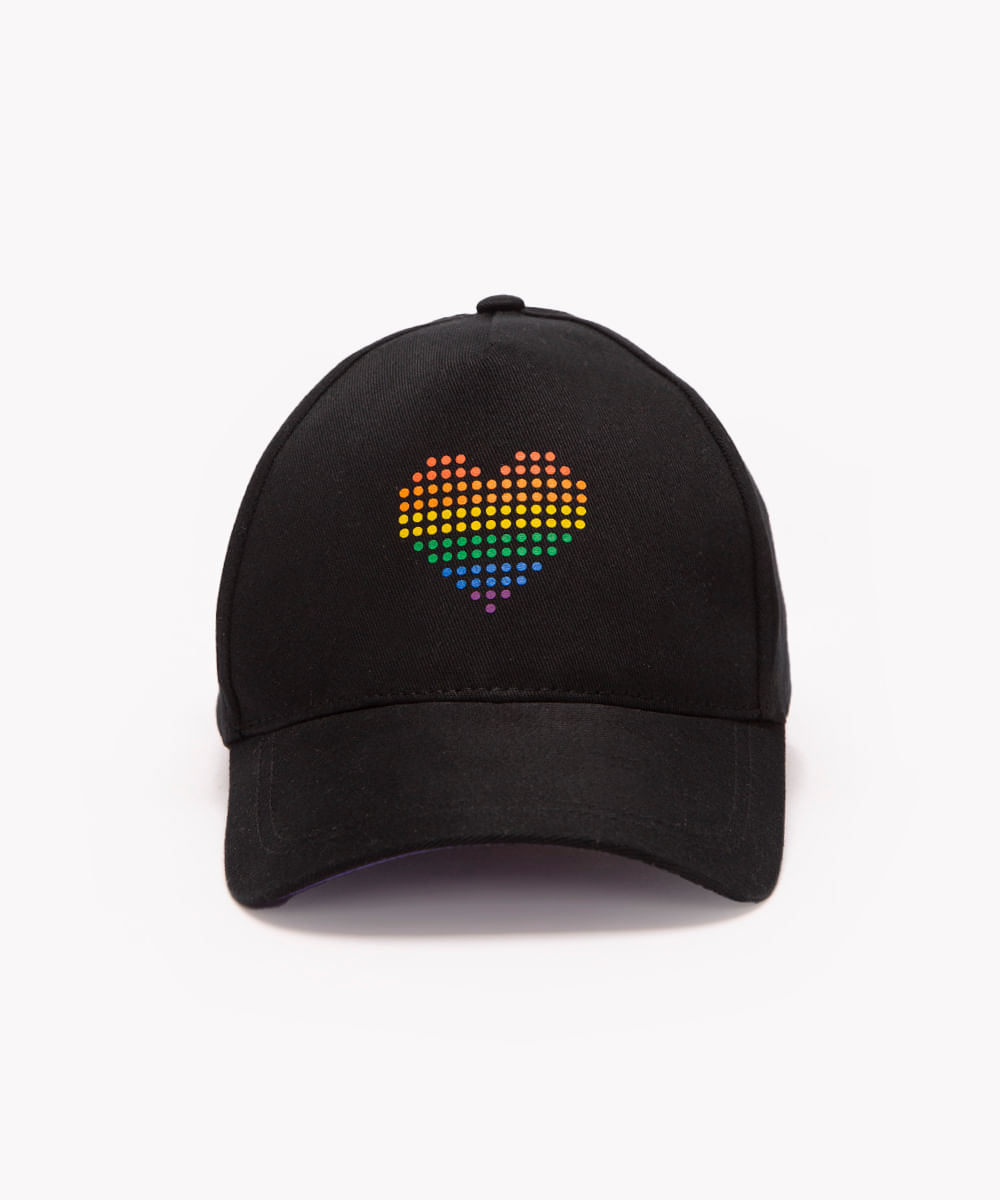 boné aba curva pride preto