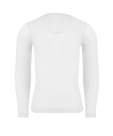blusa infantil lobinha segunda pele fio 40 manga longa branco P