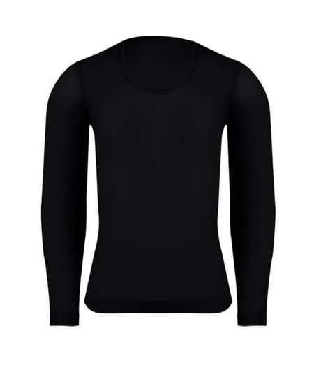 blusa infantil lobinha segunda pele fio 40 manga longa preto P