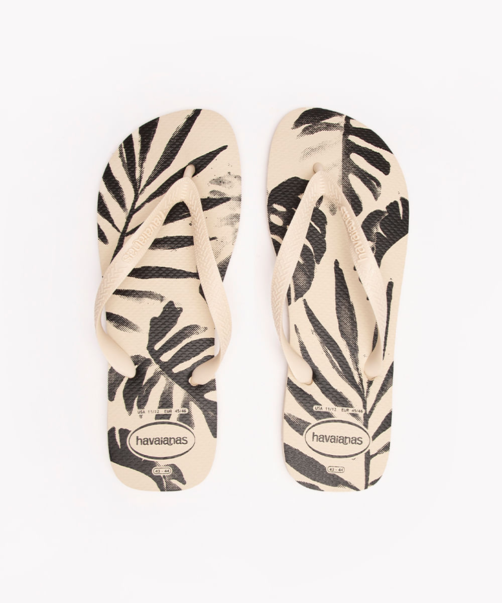 chinelo havaianas aloha bege