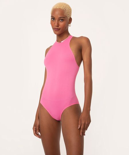 body de poliamida regata rosa claro PP