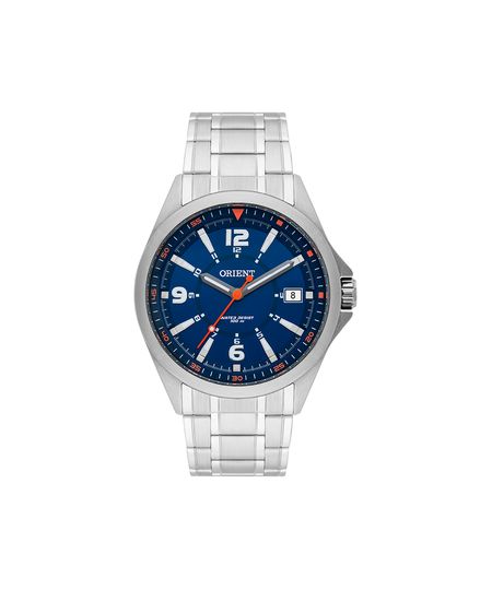 Relógio Orient analógico com calendário MBSS1270 D2SX PRATA Único
