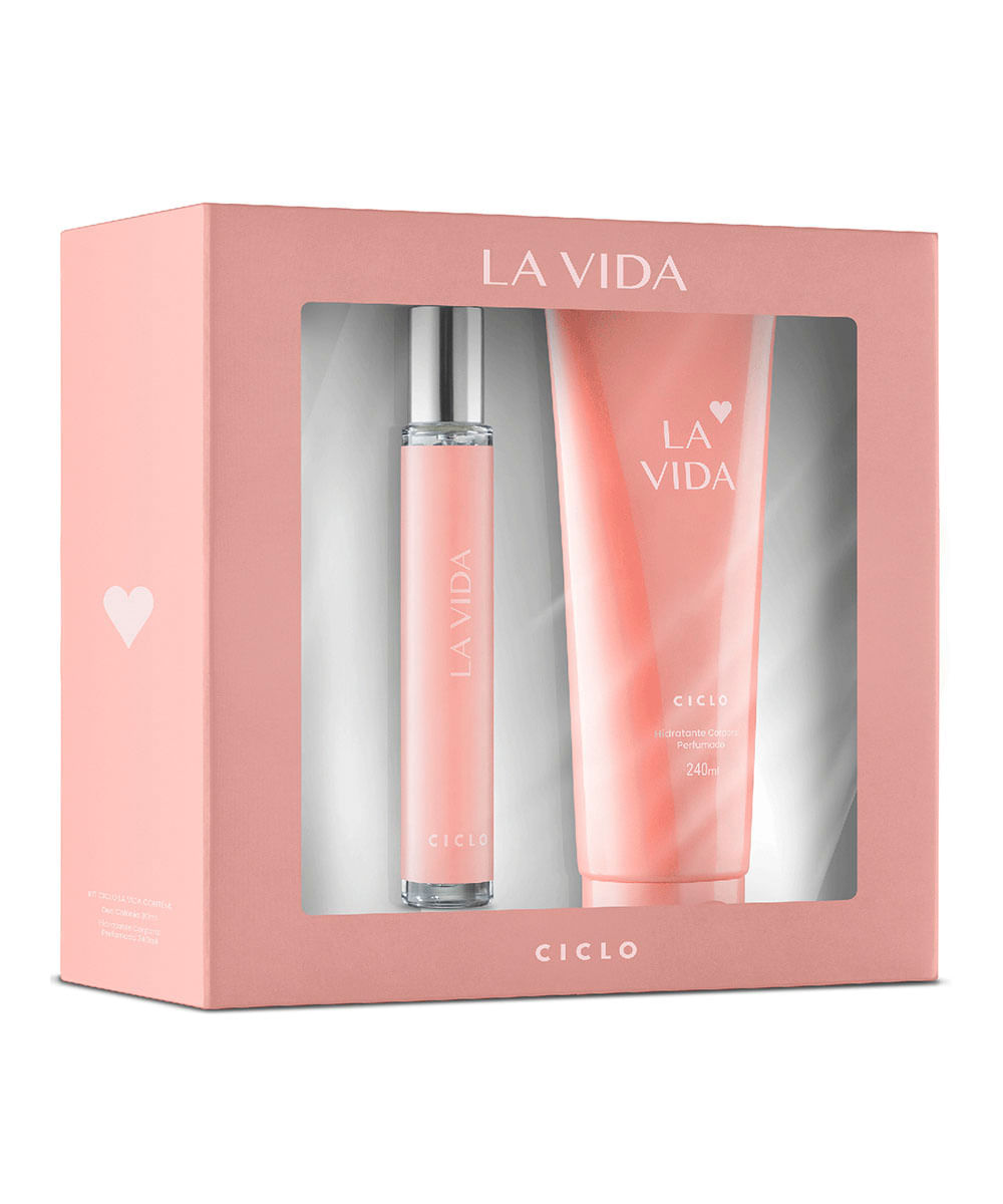 estojo la vida deo colônia 30ml e hidratante único estojo la vida deo colônia 30ml e hidratante único