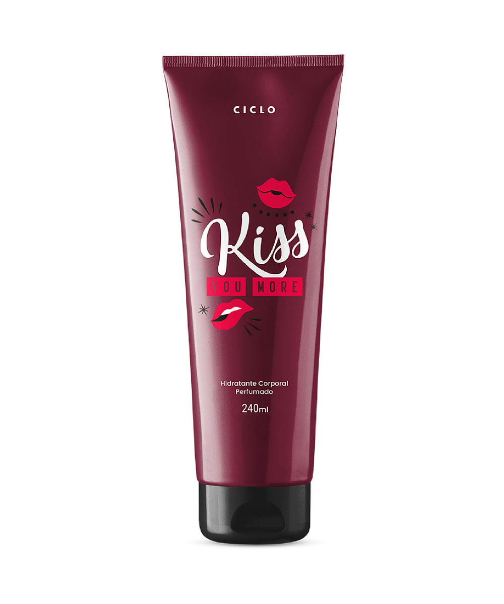 loção hidratante kiss you more 240ml único loção hidratante kiss you more 240ml único