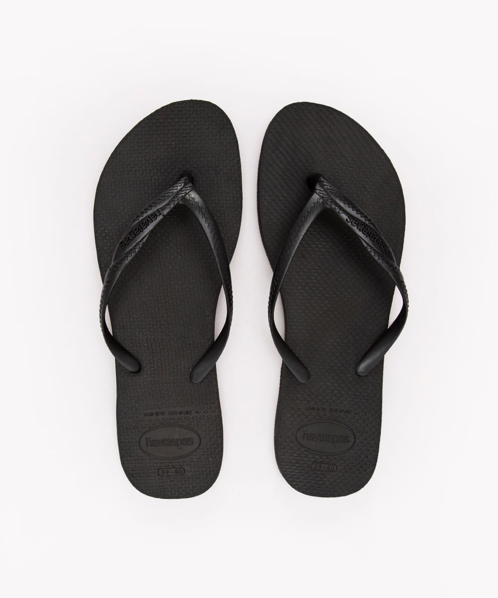 chinelo havaianas fantasia preto