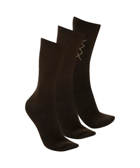 Kit-de-3-Pares-de-Meias-Social--Marrom-672130-Marrom_1