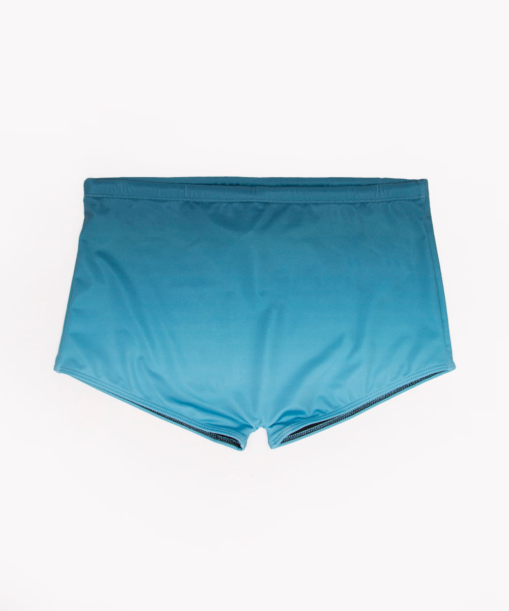 sunga boxer degradê com proteção uv azul nuvem