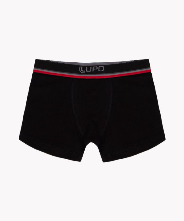 cueca infantil boxer de algodão lupo preto M