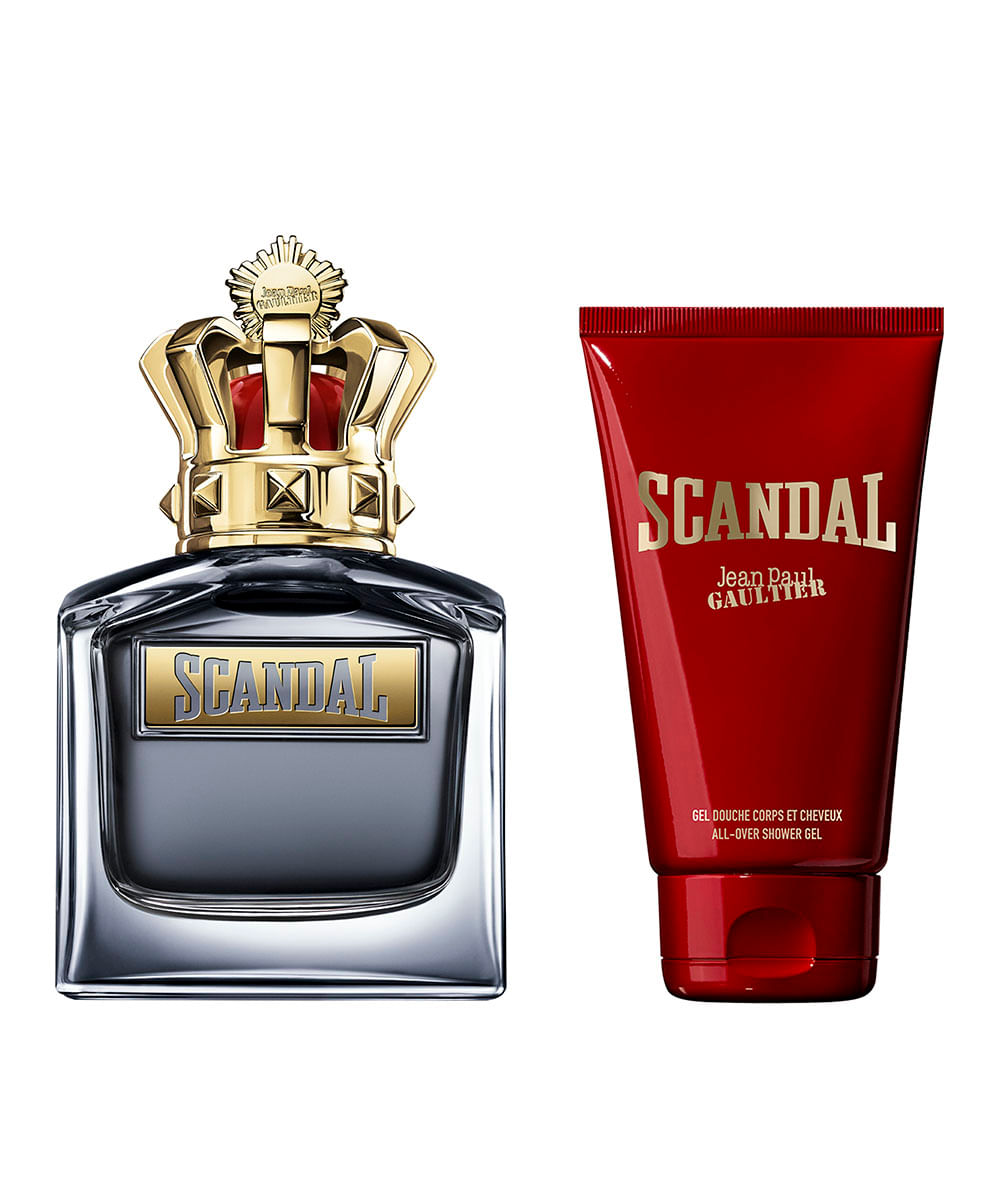 kit scandal pour homme edt 100ml e gel de banho 75ml único