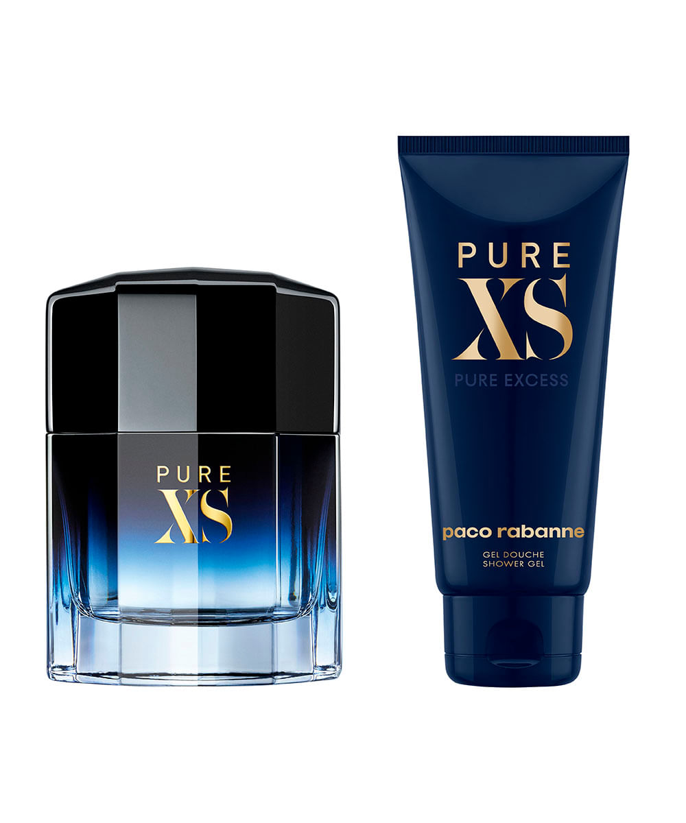 perfume paco rabanne pure xs edt 100ml e gel de banho 100ml único