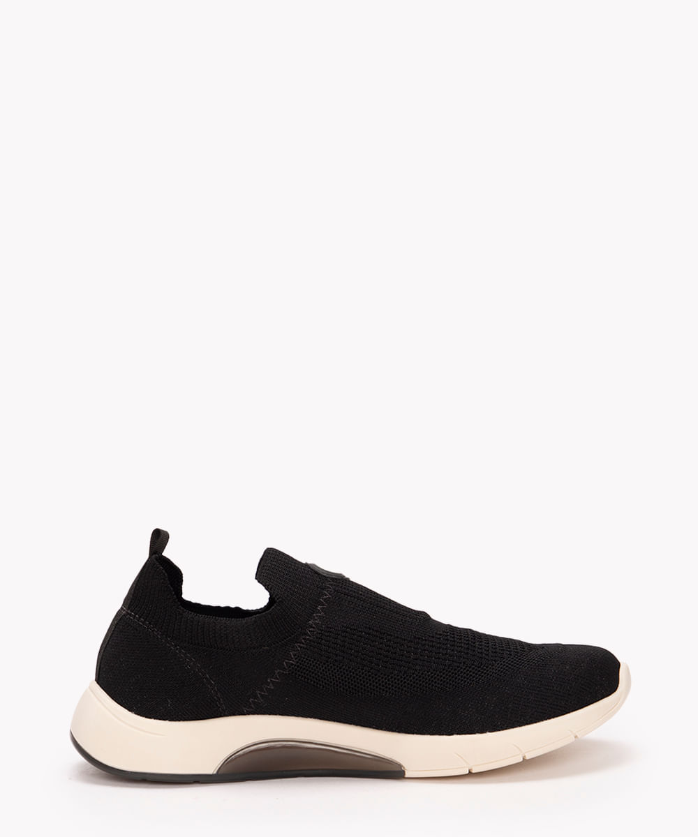 tênis slip on sport modare preto