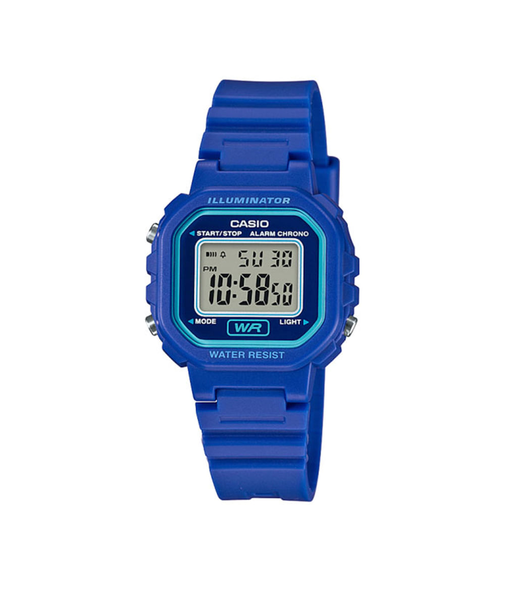 Relógio casio Feminino digital - LA-20WH-2ADF azul