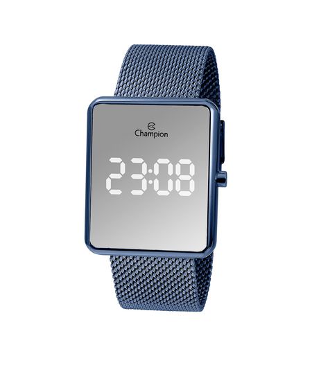 relógio digital led Champion CH40080N AZUL Único