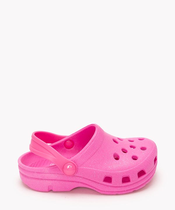 babuche infantil glitter rosa 26-27