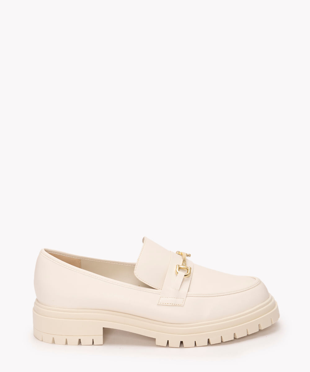 mocassim com fivela oneself off white