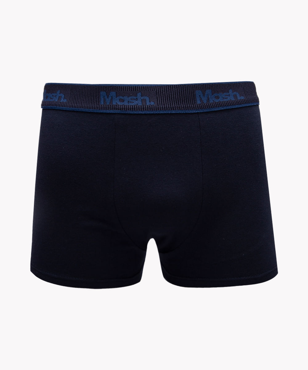 cueca boxer de algodão mash azul