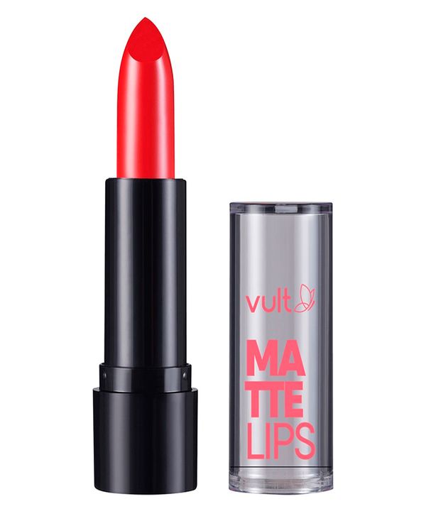 batom matte lips vult vermelho real único Único