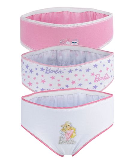 Kit-de-3-Calcinhas-Barbie-Multicor-8247123-Multicor_1 Kit-de-3-Calcinhas-Barbie-Multicor-8247123-Multicor_1