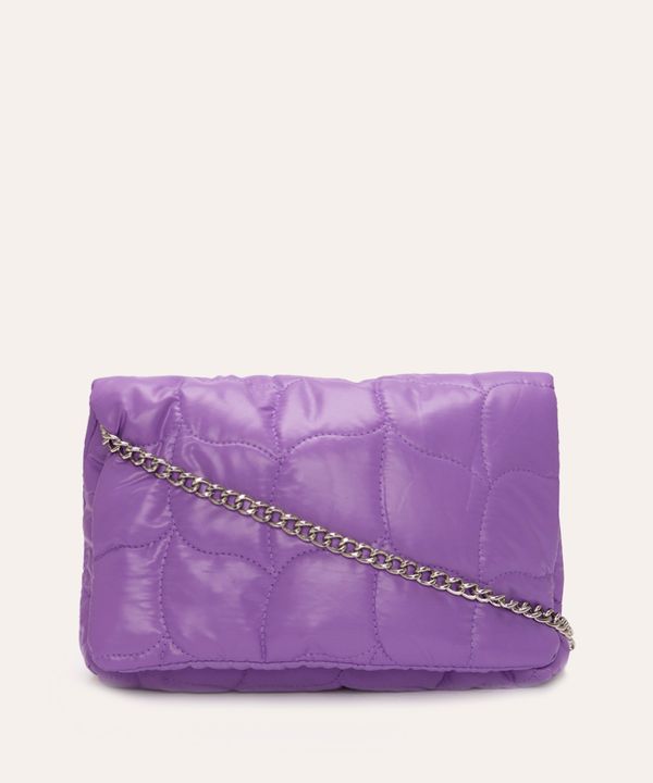 bolsa matelassê Cross com corrente roxo Único