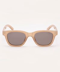 Óculos De Sol Oval Ateliê Mão De Mãe Bege