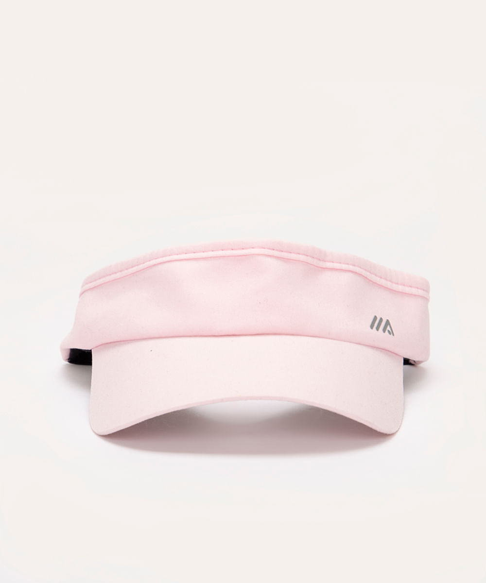 viseira com proteção uv esportiva rosa
