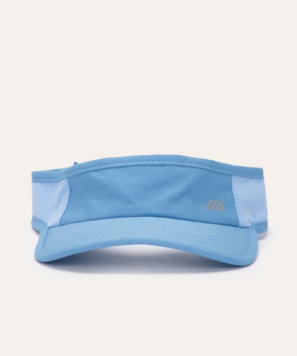 viseira com microfuros e velcro esportiva azul Único