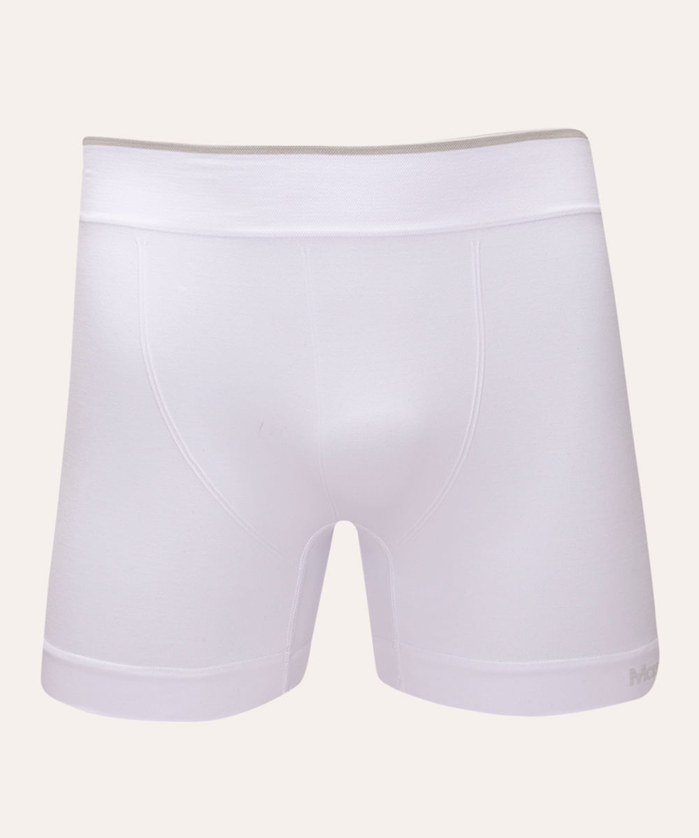 cueca boxer de poliamida mash branco