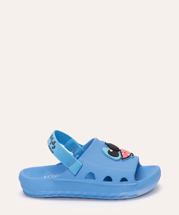 sandália infantil lilo e stitch com elástico azul - azul 21