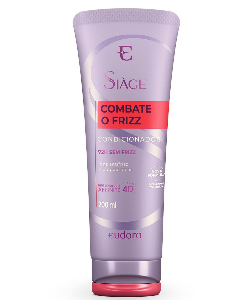 condicionador eudora siàge combate o frizz 200ml único